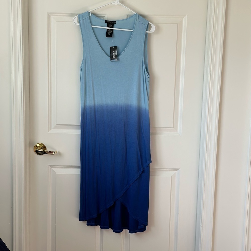 Design History Blue Ombre Maxi Dress Size L